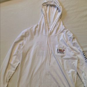 White vineyard vines hoodie